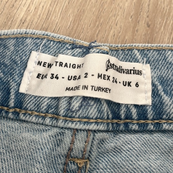 Stradivarius Stepped Waist Dad Jean Denim - Picture 3 of 4